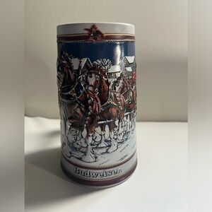 Vintage 1989 Budweiser Beer Stein